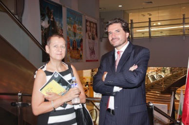from left: Goethe Inst Dir. Dr. Petra Raymond and EU Political Counselor Dr. Julian Vassallo. Cine Europa will screen the best European movies for free at Shang Cineplex, Shang Rila Plaza from September 11-21, 2014. Photo by Jude Bautista.