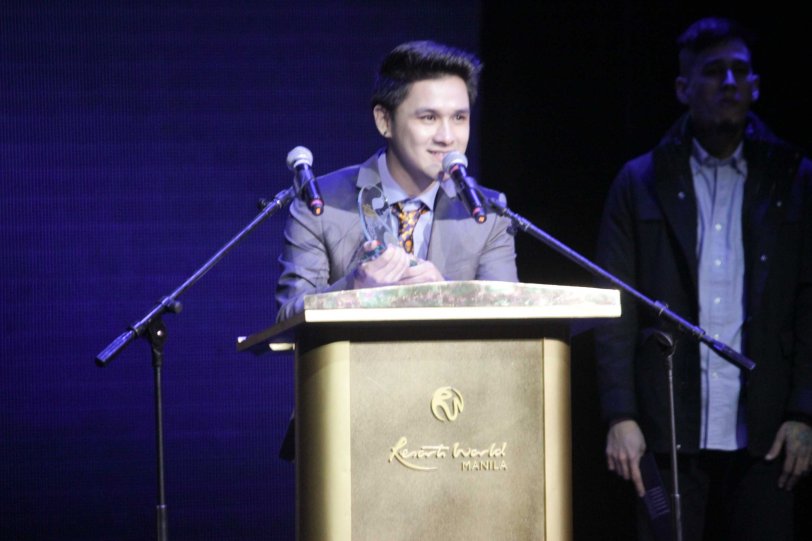 Paolo Onesa’s LUCKY IN LOVE earned him Best Performance by a Male Recording Artist and Best Performance by New Male Artist. The 27th Awit Awards was held at the Newport Performing Arts Theater, Resort’s World Manila last December 12, 2014. Photo by Jude Bautista 