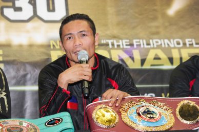 Donnie responds to questions during post fight press con. PINOY PRIDE 30 D-Day was held at the SMART Araneta Coliseum last March 28, 2015. Photo by Jude Bautista