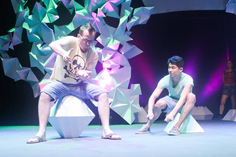 from left: Dave Cooper and Jay Wang of THE BEIJING COLLECTIVE. The 3rd International Manila Improv Festival runs from July 8-12, 2015 at the PETA Theater Center. Photo by Jude Bautista.