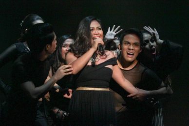 Natasha Cabrera w VCCPA dancers; Jesse Lucas FULL RANGE is part of the TRIPLE THREATS series The composers at CCP Tanghalang Aurelio Tolentino last August 20, 2015. Photo by Jude Bautista