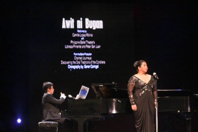 Camille Lopez Molina performed an enthralling vocal performance in AWIT NI BUGAN. Jesse Lucas FULL RANGE is part of the TRIPLE THREATS series-the composers at CCP Tanghalang Aurelio Tolentino last August 20, 2015. Photo by Jude Bautista
