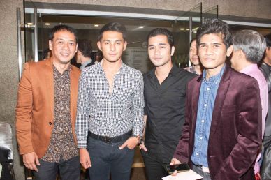 from left: Ricky Gallardo, Sandino Martin, Jun Jun Quintana and Nasser Lubay. Jesse Lucas FULL RANGE is part of the TRIPLE THREATS series-the composers at CCP Tanghalang Aurelio Tolentino last August 20, 2015. Photo by Jude Bautista