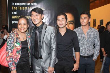 from left: Alma Cruz Miclat, Roeder Camañag, Junjun Quintana and Sandino Martin. Jesse Lucas FULL RANGE is part of the TRIPLE THREATS series-the composers at CCP Tanghalang Aurelio Tolentino last August 20, 2015. Photo by Jude Bautista