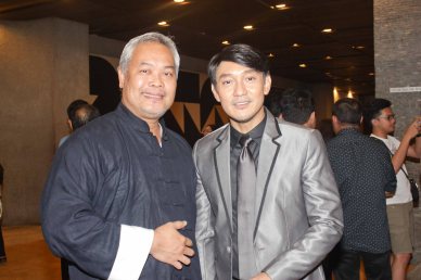 from left: Cinemalaya Pres. Chris Millado & Roeder Camañag. Jesse Lucas FULL RANGE is part of the TRIPLE THREATS series-the composers at CCP Tanghalang Aurelio Tolentino last August 20, 2015. Photo by Jude Bautista 