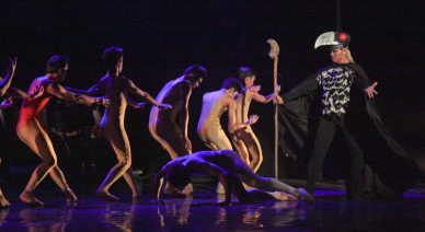 Phil. Ballet Theater & U.E. Silangan Dance Troupe excerpt DARANGEN NI BANTUGEN choreographed by Gener Caringal. Jesse Lucas FULL RANGE is part of the TRIPLE THREATS series The composers at CCP Tanghalang Aurelio Tolentino last August 20, 2015. Photo by Jude Bautista