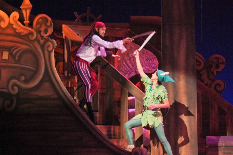 Garry Corpuz (Captain Hook) & Jean Marc Cordero (Peter Pan’s) Battle scene. Ballet Philippines’ Peter Pan runs from December 4-13, 2015 at the Tanghalang Nicanor Abelardo of the CCP. Photo by Jude Bautista