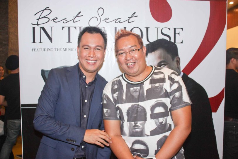 from left: Composer Rony Fortich with Lighting Designer John Batalla. Photo is from TRIPLE THREATS SERIES featuring composer Rony Fortich last October 22, 2015 at the CCP’s Tanghalang Aurelio Tolentino. Photo by Jude Bautista