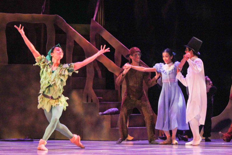 left: Jean Marc Cordero (Peter Pan); Ballet Philippines’ Peter Pan runs from December 4-13, 2015 at the Tanghalang Nicanor Abelardo of the CCP. Photo by Jude Bautista