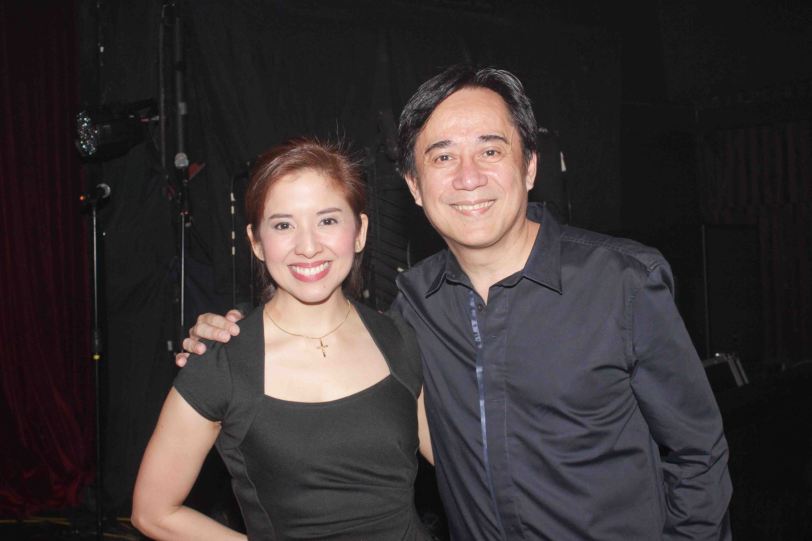 Award show director Jenny Jamora and Audie Gemora- The 8th Philstage Gawad Buhay was held at Onstage Greenbelt last April 28, 2016. Photo by Jude Bautista