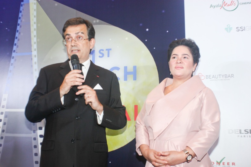 Amb. Thierry Mathou and Cannes Best Actress Jaclyn Jose. Catch the 21st French Film Festival from June 8 to 14, 2016 at the Greenbelt 3 Cinemas and the Bonifacio High Street Cinemas. The fest includes Pinoy films IMBISIBOL & MANANG BIRING on June 12 at Greenbelt. Photo by Jude Bautista 